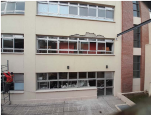 Escuela Rogelio Yrurtia: tras la caída de mampostería, licitan trabajos de reparación de fachadas