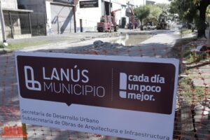 Lanús: Comenzó la puesta en valor de la avenida San Martín