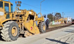 Obra de pavimentación de dos accesos en B° Palermo de San Cristóbal