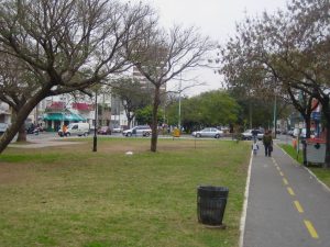 Construcción de una bicisenda en el bulevar de García del Río, entre el Parque Saavedra y Cabildo